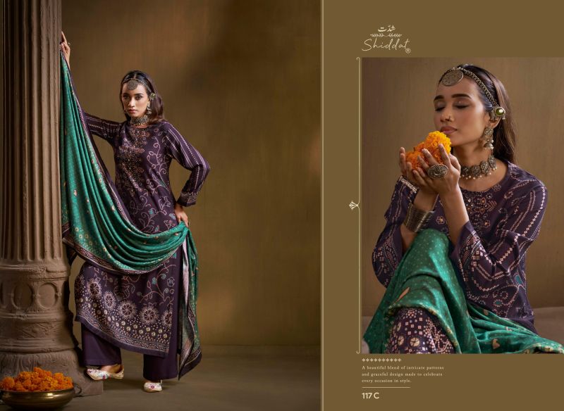 Shiddat Calista 117 Viscose Pashmina Designer Salwar Kameez